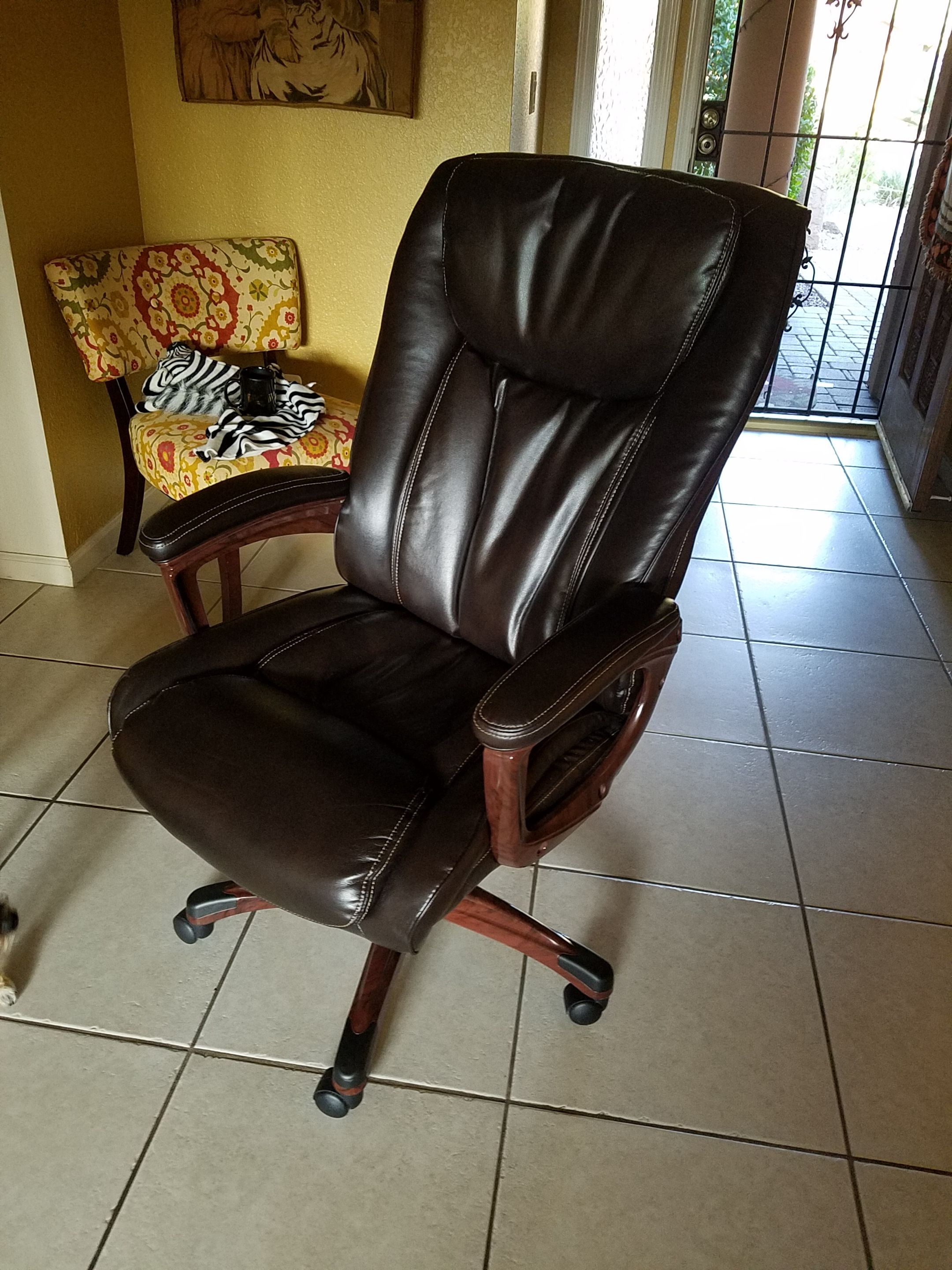 Staples Westcliffe Bonded Leather Managers Chair Brown for Sale