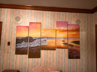 5 pcs canvas painting
