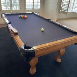Olhausen Pool Table 8’ (Free Delivery & Pro Setup) New Felt Any Color + All Accessories 