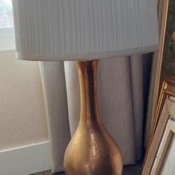 Beautiful Mid Century Gold Lamp