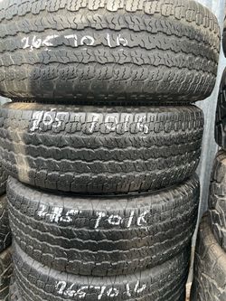 Set of used tire 265/70/16 Goodyear