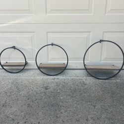 3 Decorative Floating Wall Shelves