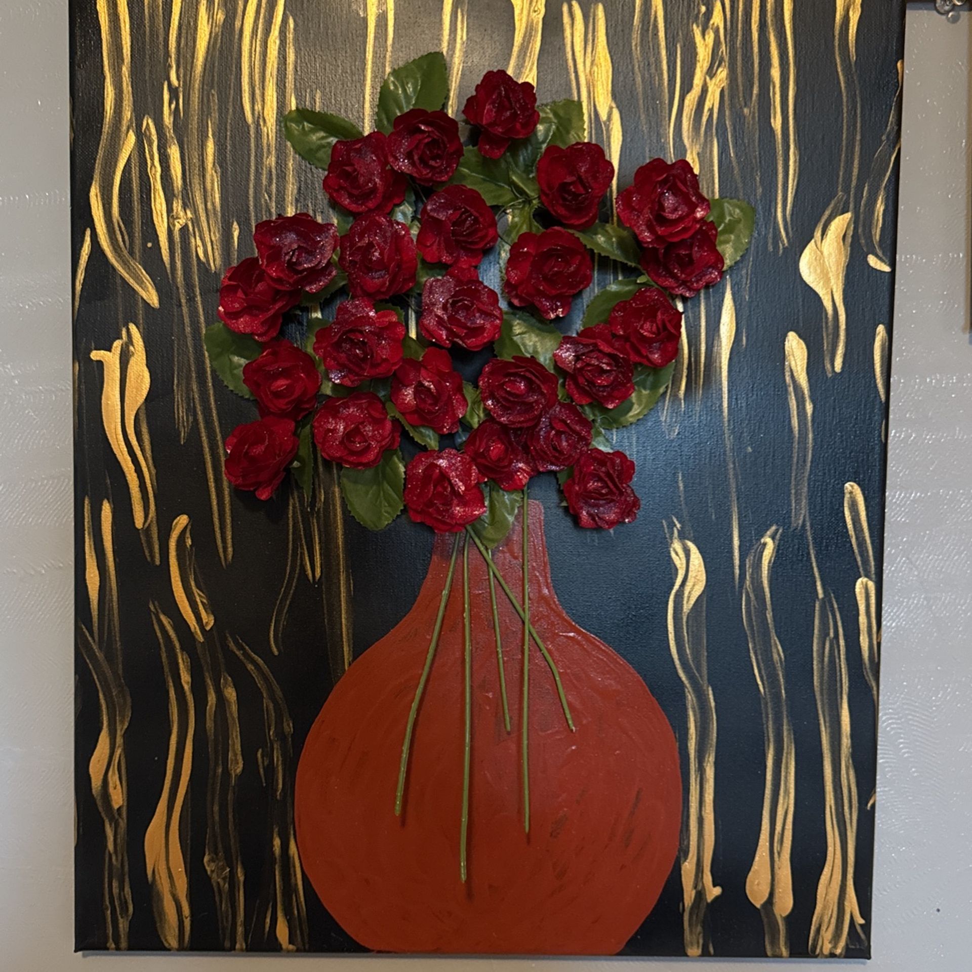 3D Painting Floral Wall Art