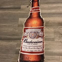 Budweiser Tin Replica 3ft X 2ft