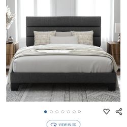 King Size Bed For Sale (No Mattress) 