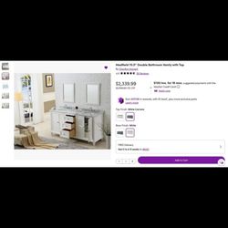 Medfield 70.5'' Double Bathroom Vanity