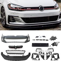 PENSUN Gti Style Front Bumper Cover Kit Fit For 2017-2020 Volkswagen VW Golf 7.5 MK7.5