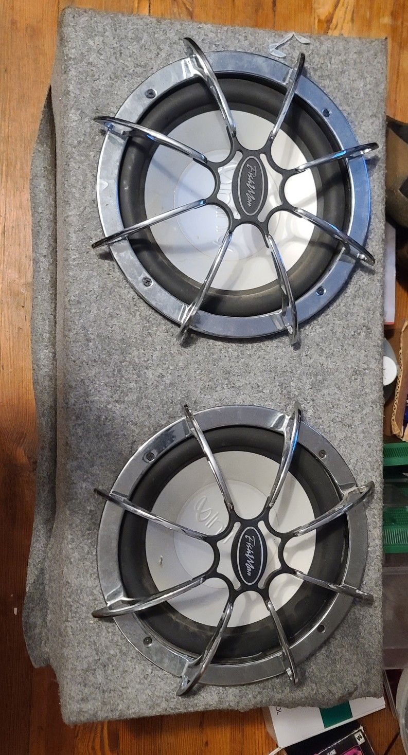 Dual 12" subwoofers with box