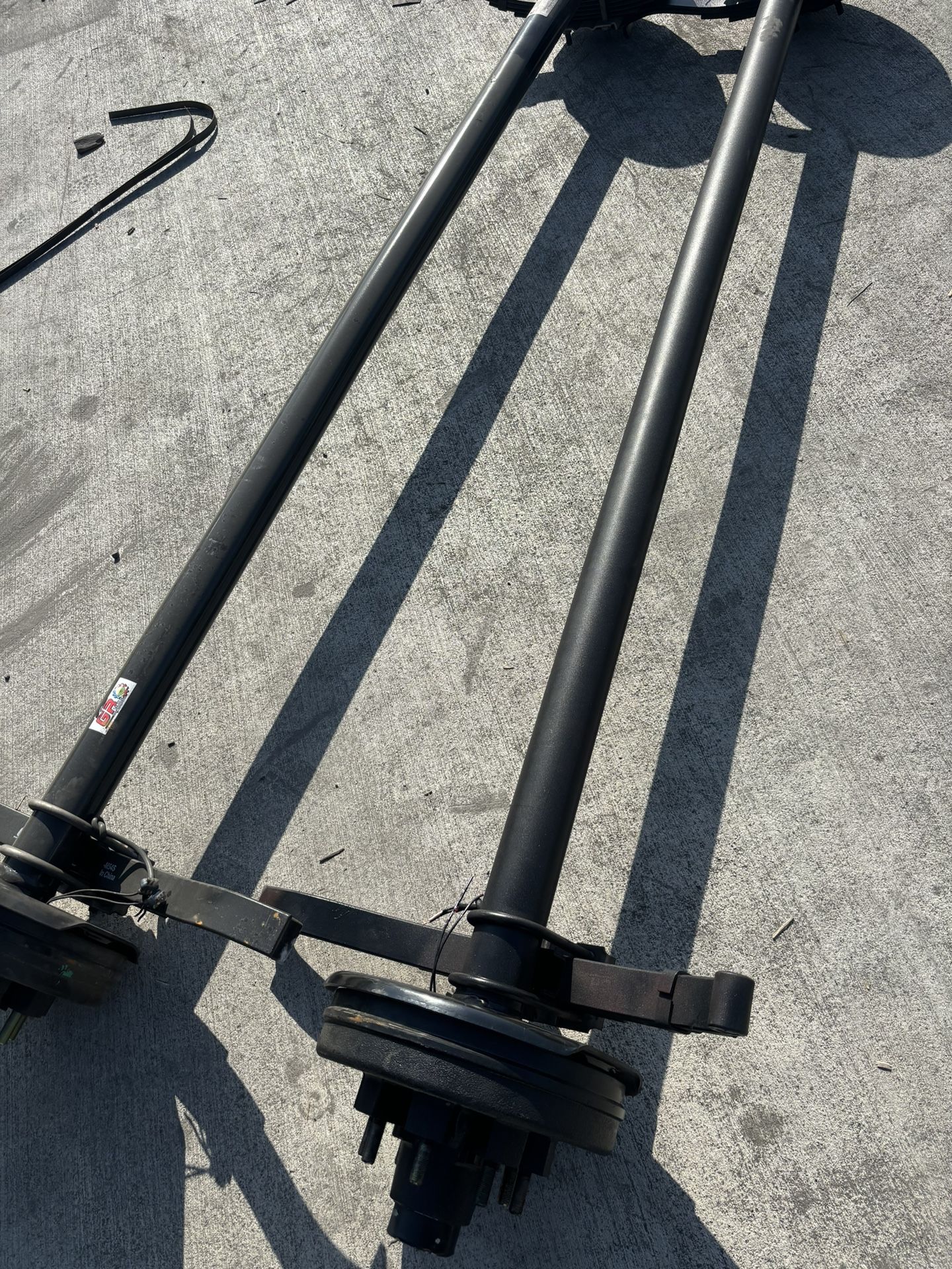 3.5k TK Trailer Axle - 3500 lb Idler 5 lug - Dexter Compatible, 73/58 Hubface/Spring Center - (5'0) Frame Width / 5x4.5 Bolt Pattern $300 