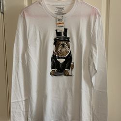 (2) - Club Room - Bulldog - Long sleeve - T-Shirts - (New)