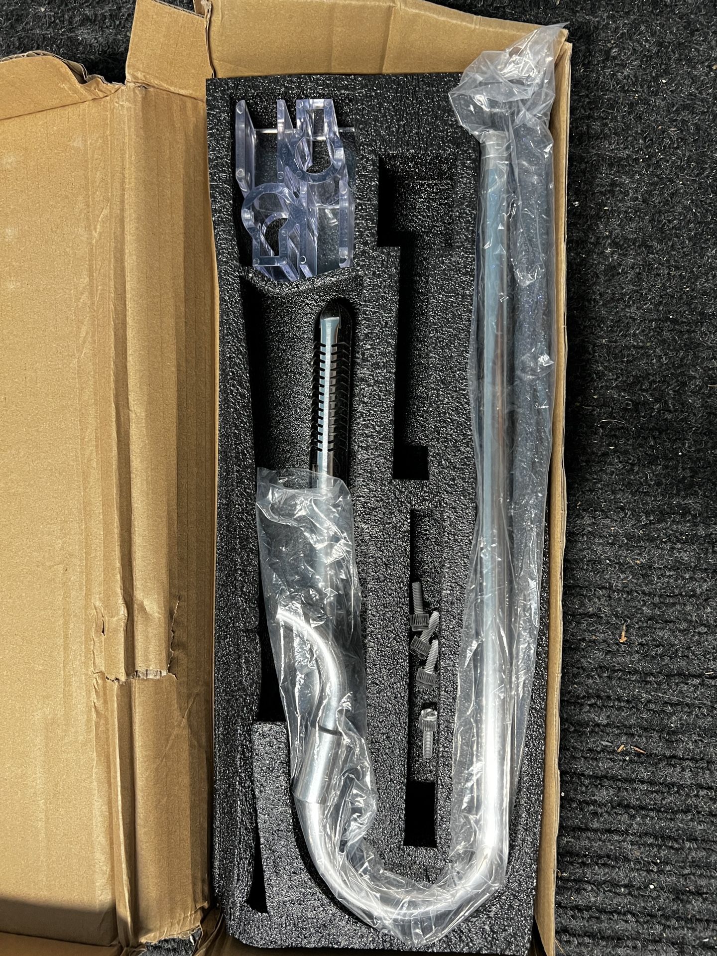 FZONE Stainless Steel Lily Pipe Inflow and Outflow Work with 16/22mm Filter Hoses, Ideal for Aquarium Plant Tanks, with Acrylic Pipe Fixer(16mm)