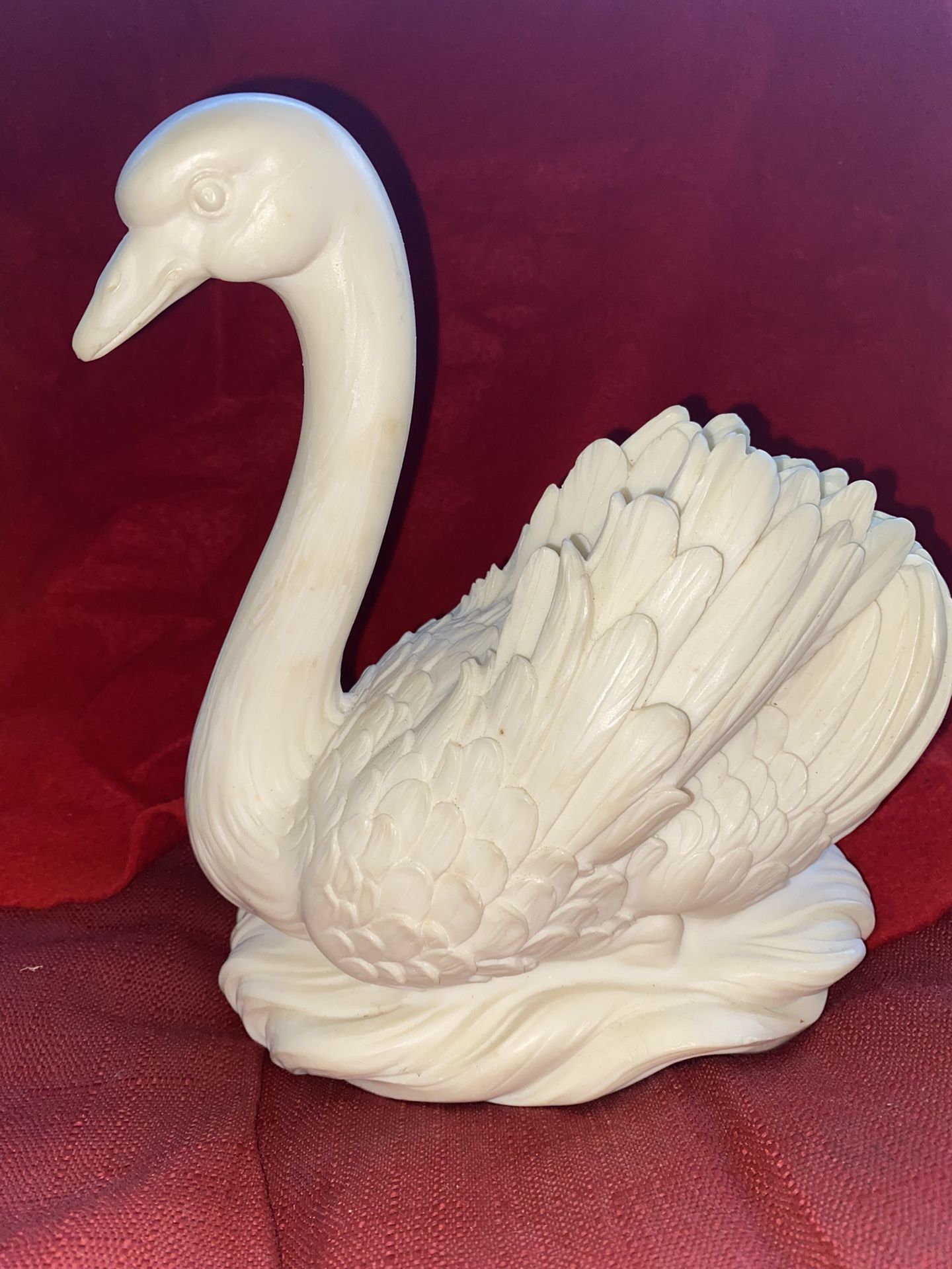 8.5 Inch Alabaster Greek Swan Imported From Greece