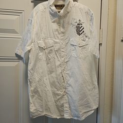 White Colar Shirt M YOUTH