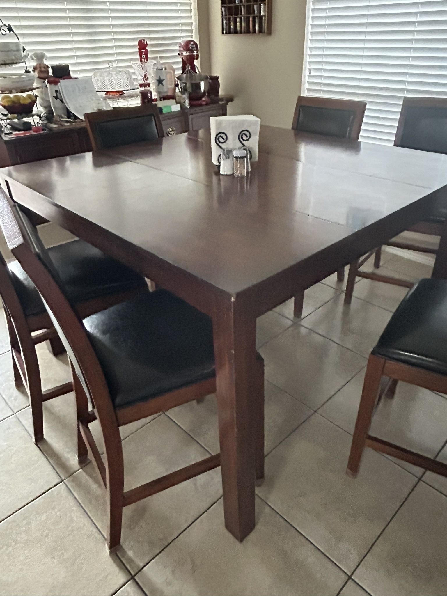 Wood Kitchen Table 6 Chairs