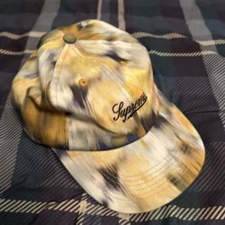 Supreme SS20 Liberty Floral 6 Panel Hat Yellow 