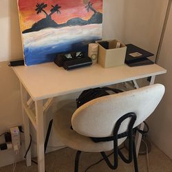 Work table with a chair