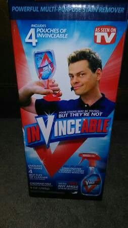 Invinceable cleaner* makes 4 bottles per box