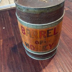 Antique ‘Barrel Of money’