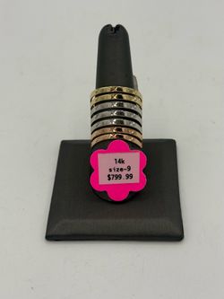 14K Tri-Color Gold Multi-Band Ring Size 9 – 5.2 Grams