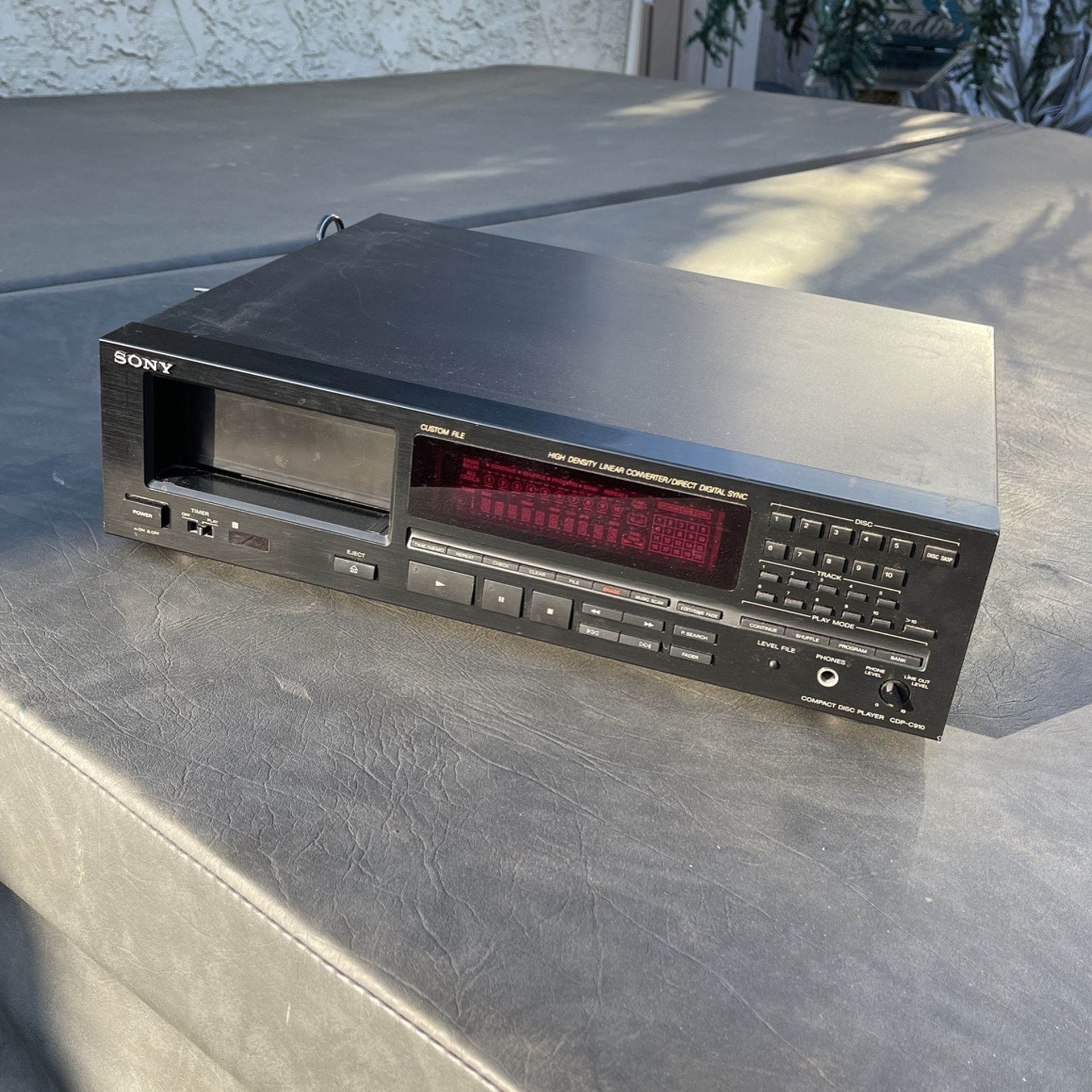 Sony Multi Cd Player 10 Disc Cartridge CDP-C910