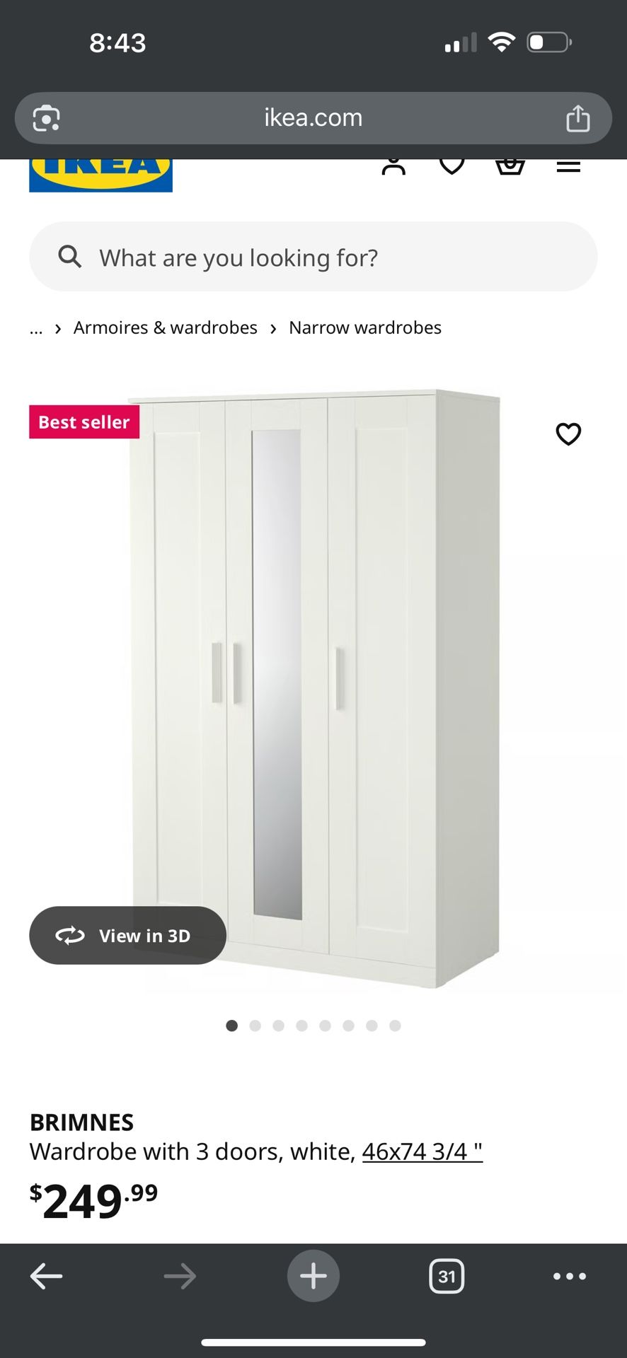 IKEA Wardrobe 3 Door