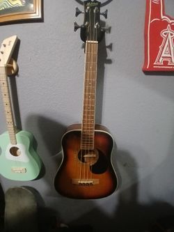 Mitchell bass acoustic and elecyric plug