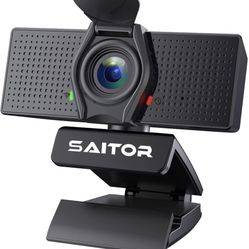 1080P Webcam with Microphone & Privacy Cover, Full HD Web Camera for Computers PC Laptop Desktop, USB Plug and Play, Conference Study Video Calling, S