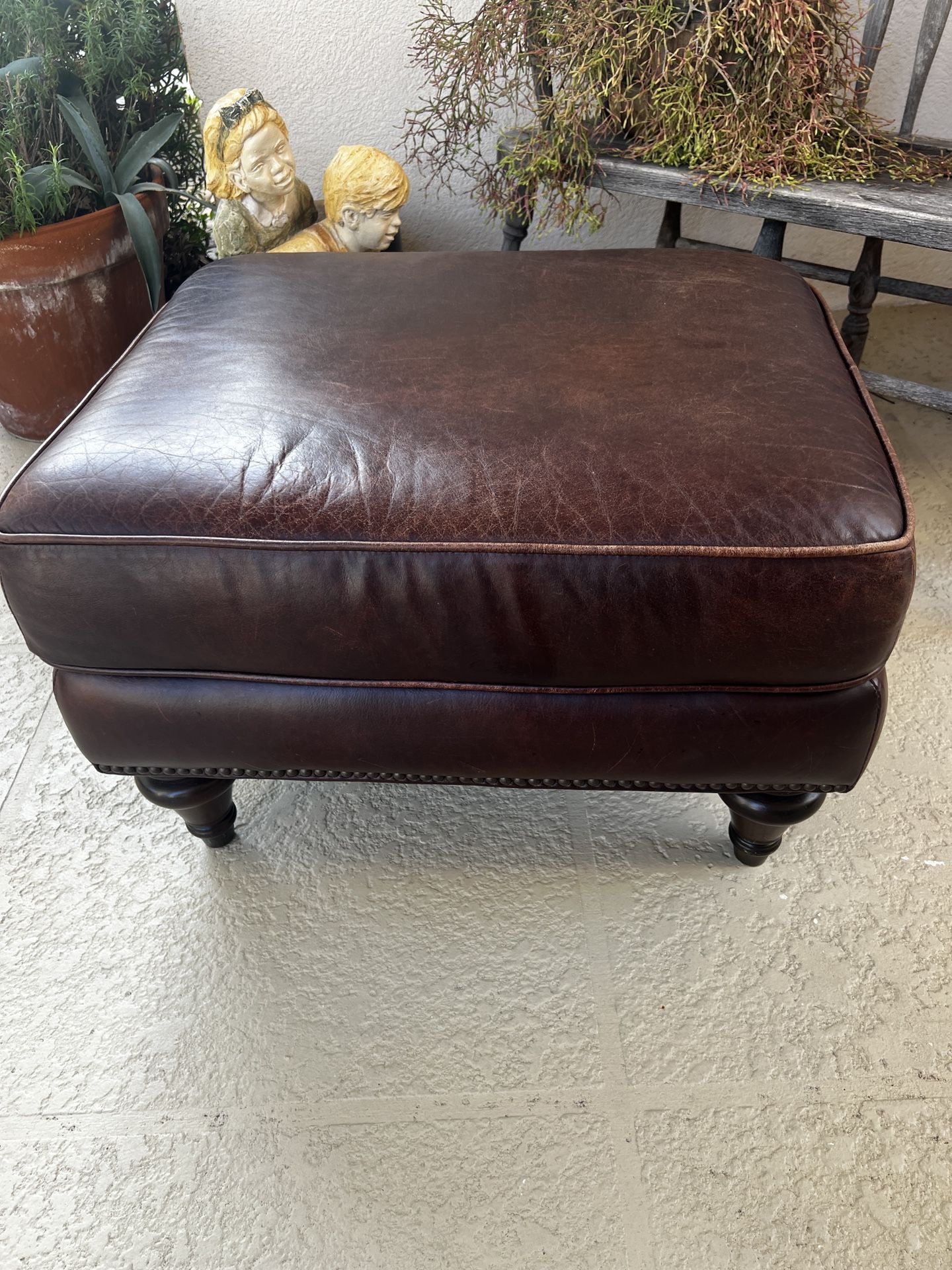 Beautiful Leather Ottoman