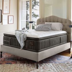 Queen Size Mattress Stearns Foster LUX ESTATE MOORE Pillow Top 14” inches Thick Firm New From Factory Delivery Same Day 