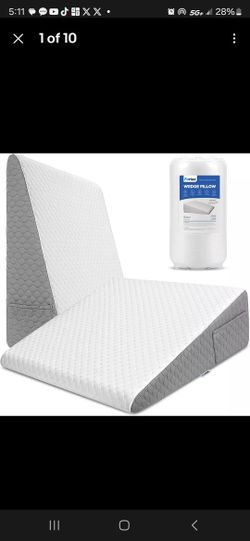Wedge Pillow for Sleeping 12" Bed Wedge Pillow for after Surgery Triangle Pillo