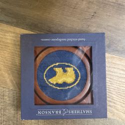 Smathers & Branson Hand-Stitched Needlepoint Coasters - Set of 4