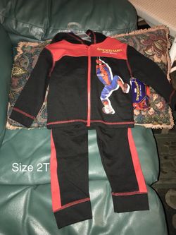 Brand new spiderman pants set size 2t