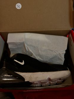Baby Nike Shoe Black With White Size 7C
