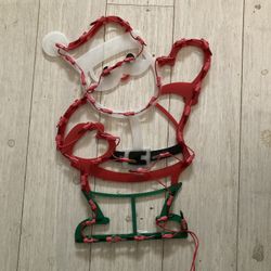 Light Up Santa Silhouette Decor