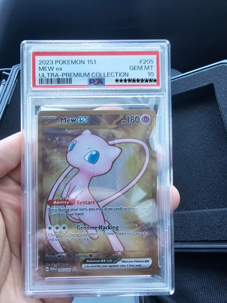 Mew EX 151 Promo Metal Card Psa 10