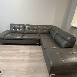 Real Italian Leather Couch 