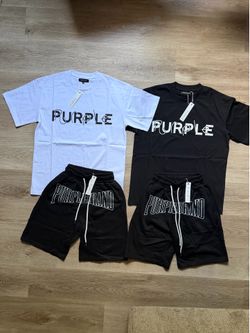 Purple shorts and shirt
