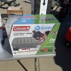 Coleman 18” Queen Air Mattress With Pump