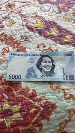 Villete cubano de 5000.  Pol.   $40