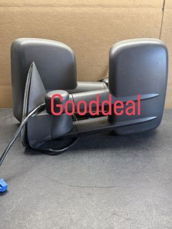 #2 Fit 2003-2006 Chevrolet Silverado Yukon Sierra Tahoe Black Power Heated Towing Mirrors