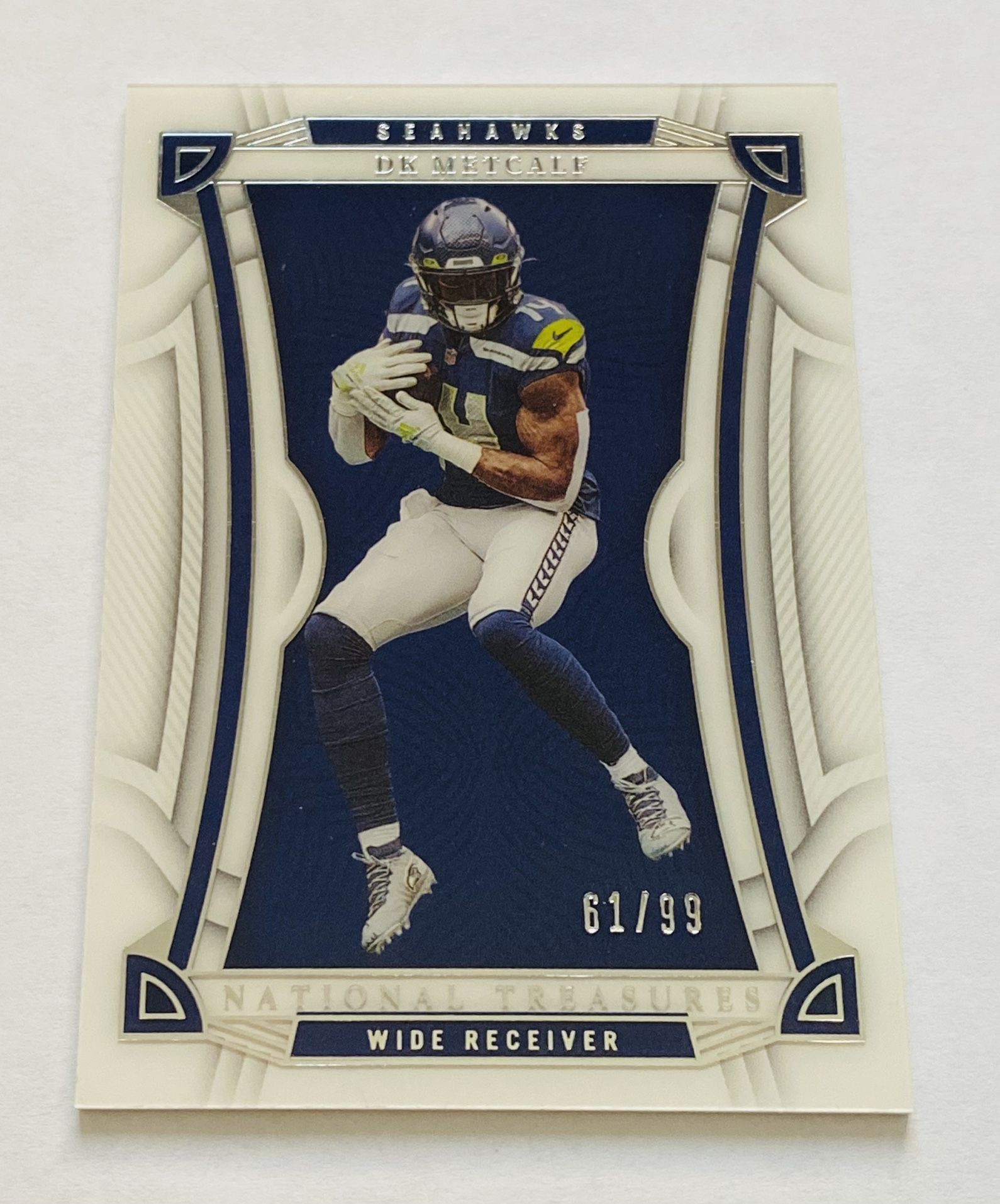 2022 Panini National Treasures Football #92 DK Metcalf 61/99