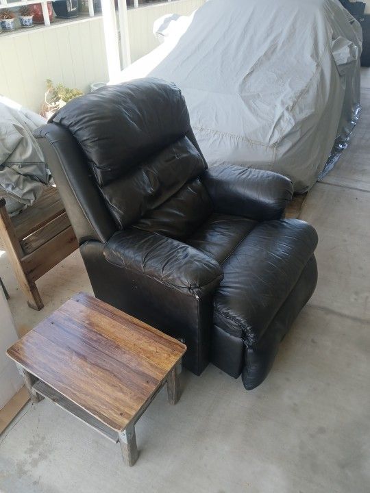 Real Leather Recliner