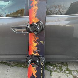 Vision Backdraft Snowboard with Burton Bindings 163 CM