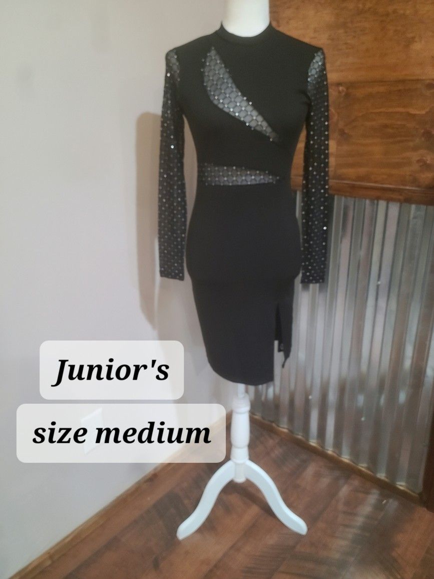 New Black Junior's Dress 