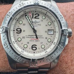 Breitling SuperOcean Steelfish 44mm SilverDial A17390 Stainless 