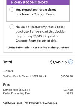 purchase chicago bears tickets