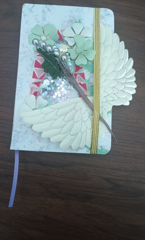 Christmas Holiday Themed Custom Made Glitter Snowman Journal