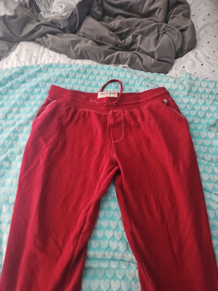 Tru Religion 2xl Red Sweatpant