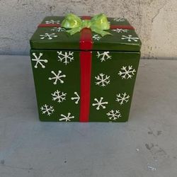 Christmas Gift Cookie Jar Or Storage 