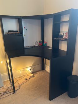 Corner Black Desk